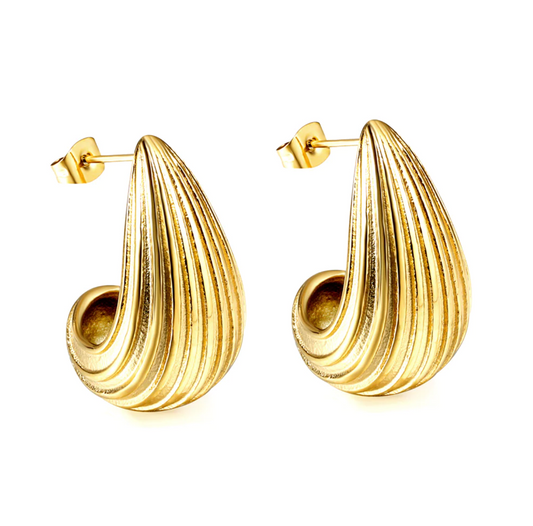 Gold Shell Earrings