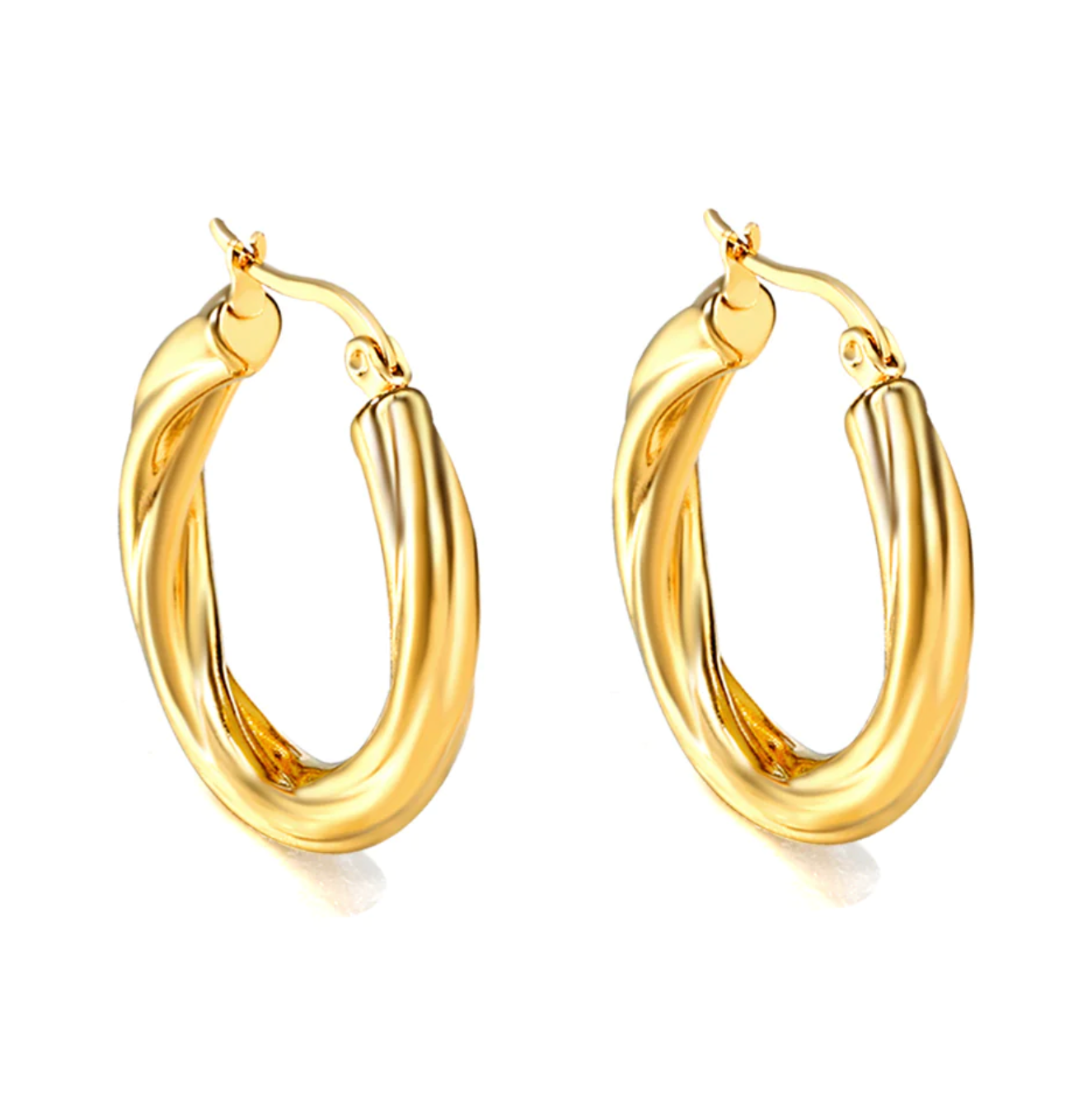 Halo hoop earrings