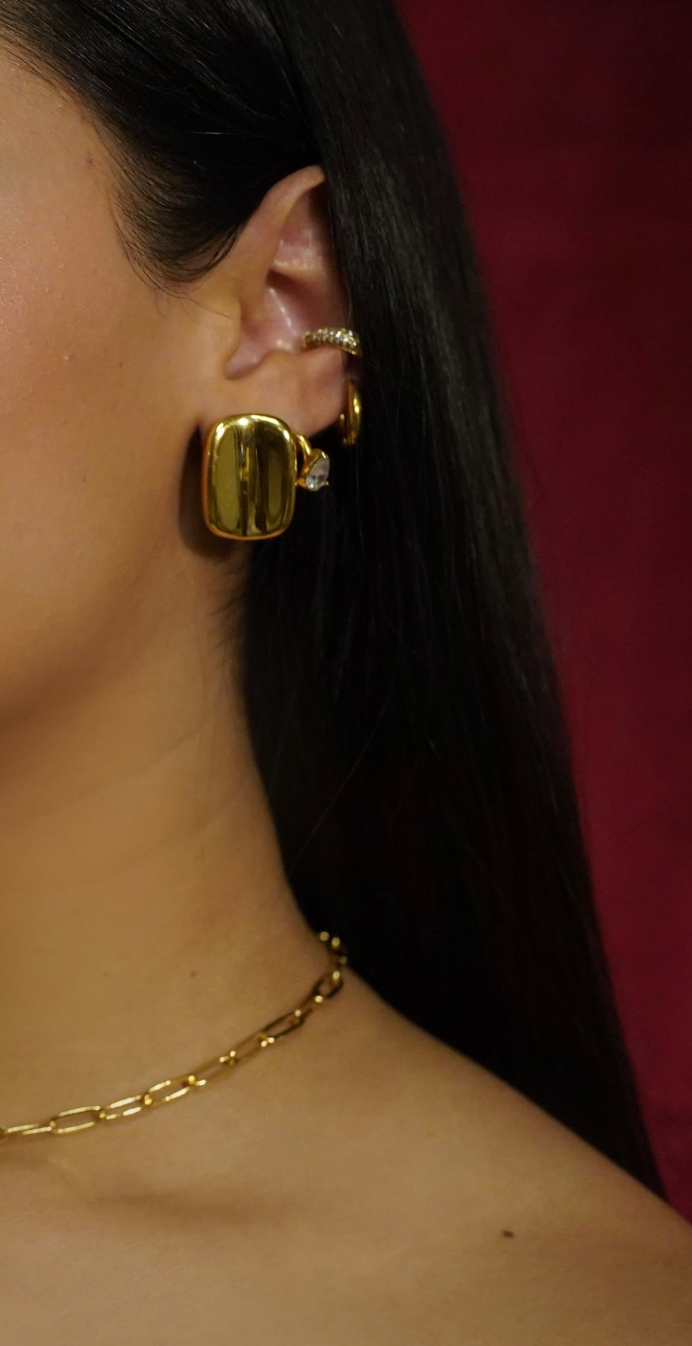 Arabella gold earrings