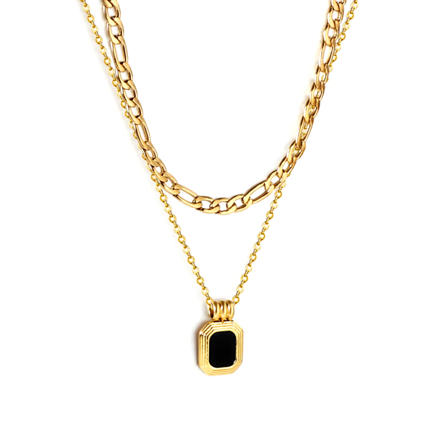 Bold onyx necklace