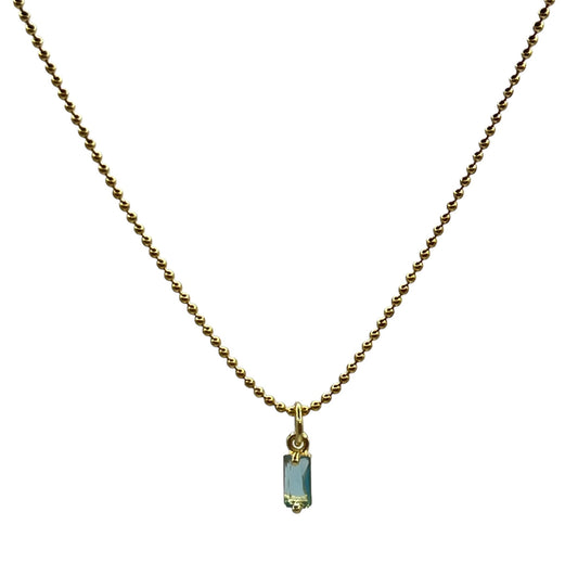 Whispering light blue necklace