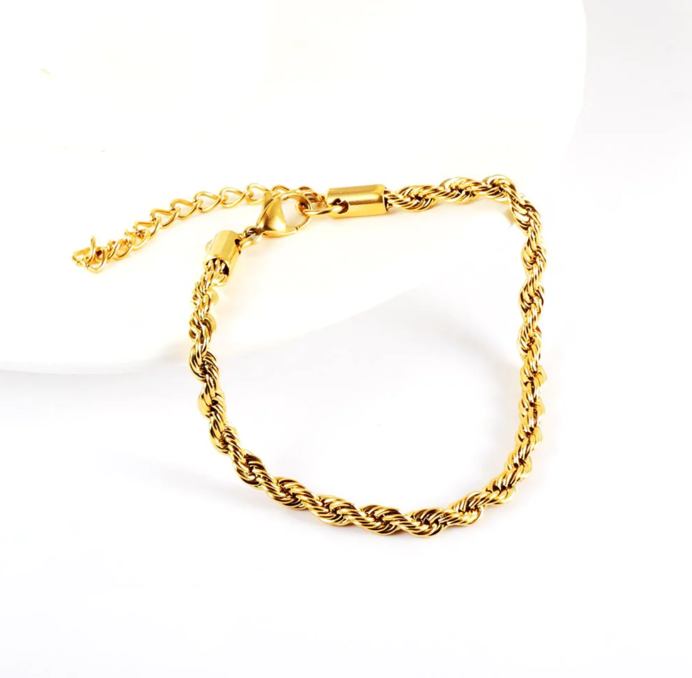 Entwine gold bracelet